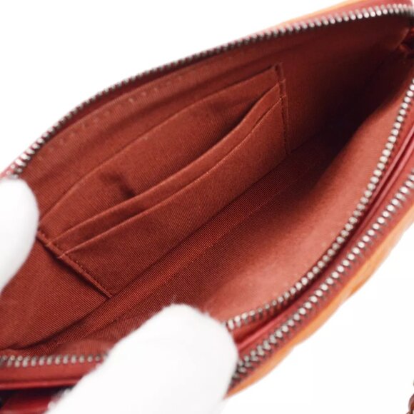 Chanel Orange Calfskin Gabrielle V Stitch WOC Wallet On Chain 182819 - Picture 4 of 9